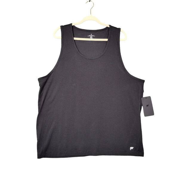 NWT FABLETICS Black 24-7 Tank Scoop Neck Cotton Modal Sleeveless Top SIZE XXL - Picture 1 of 9